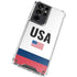 USA American Flag Galaxy S21 Ultra 5G Clear Case